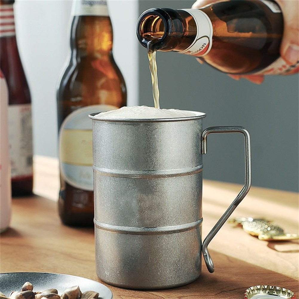 Outdoor Drinking Mug Stainless Steel Mug Perfect For Picnics Polished Finish - Picture 14 of 21