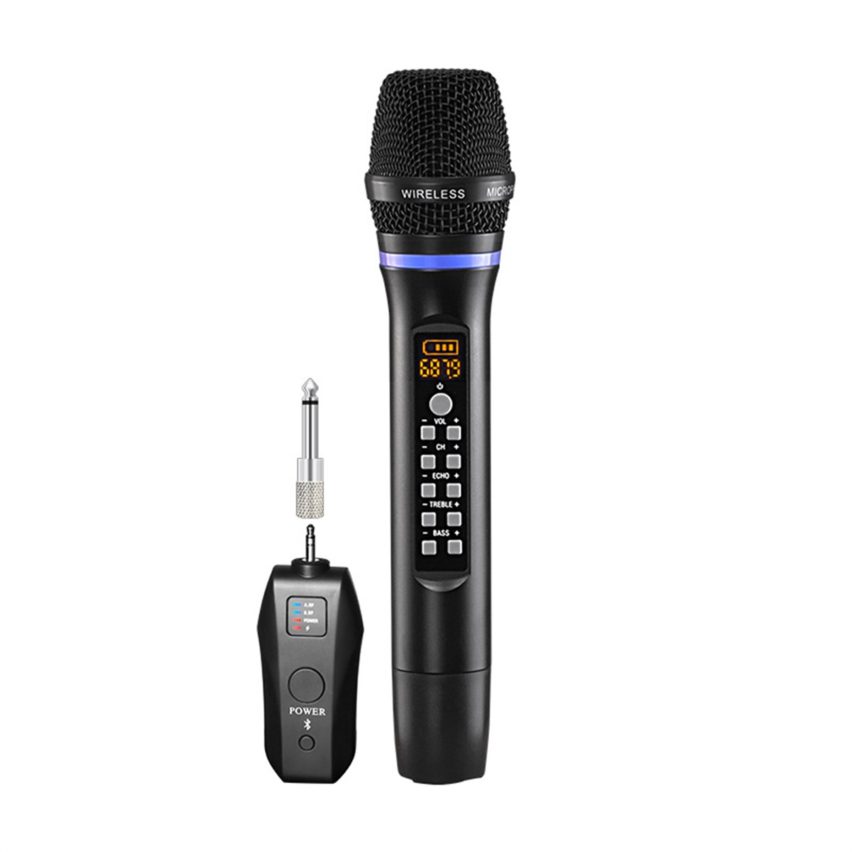 Karaoke Microphone Dual Channel Microphone Karaoke Show Stable Signal Reception - Zdjęcie 13 z 19