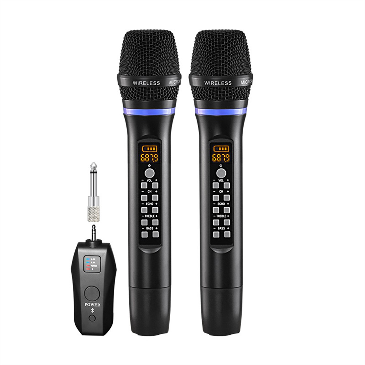 Karaoke Microphone Dual Channel Microphone Karaoke Show Stable Signal Reception - Zdjęcie 19 z 19