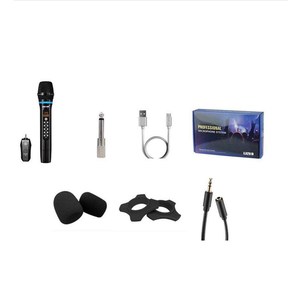 Karaoke Microphone Dual Channel Microphone Karaoke Show Stable Signal Reception - Zdjęcie 18 z 19