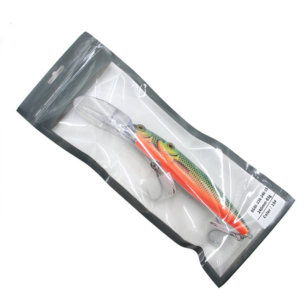 Señuelo de pesca cebo de buceo profundo cebo multicolor construcción de doble cabeza - Imagen 16 de 32