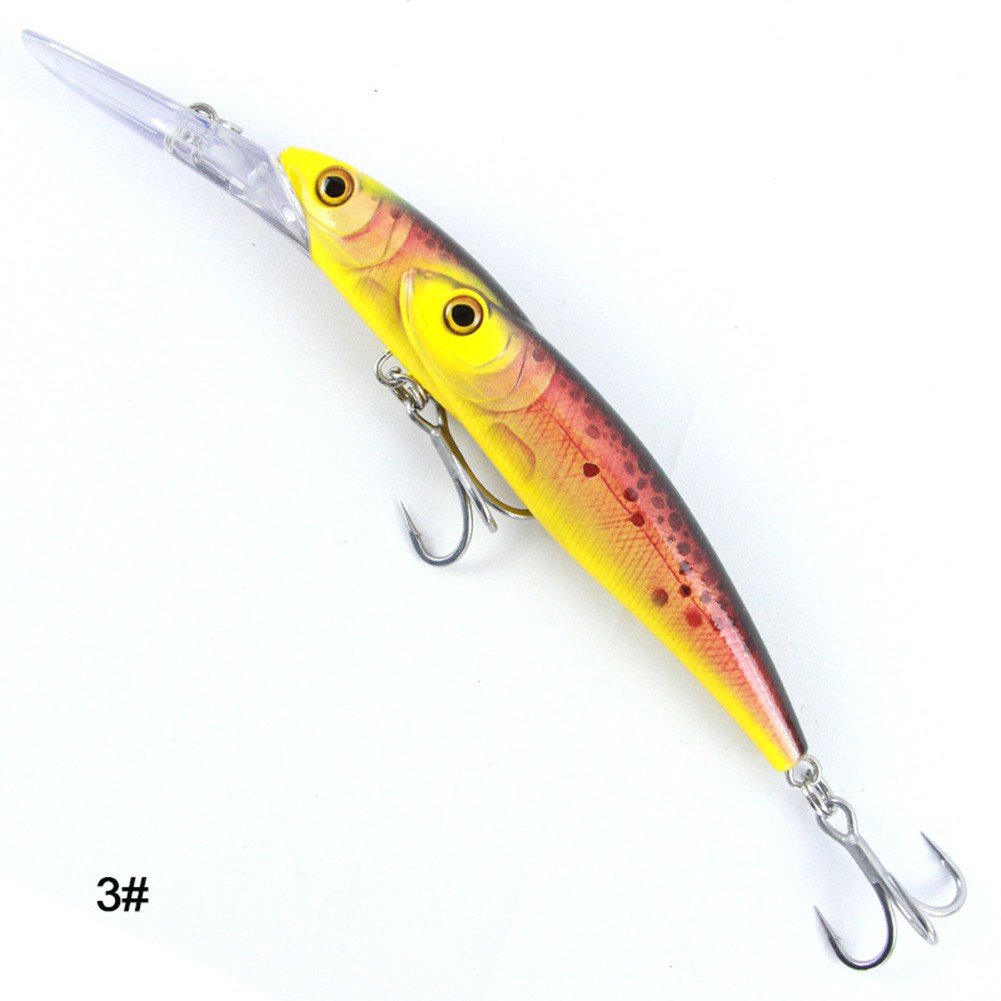 Señuelo de pesca cebo de buceo profundo cebo multicolor construcción de doble cabeza - Imagen 14 de 32