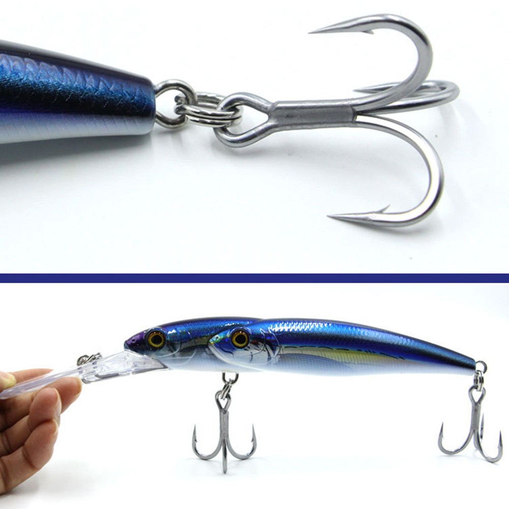 Señuelo de pesca cebo de buceo profundo cebo multicolor construcción de doble cabeza - Imagen 28 de 32