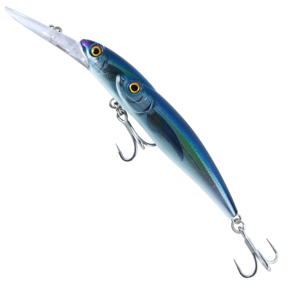 Señuelo de pesca cebo de buceo profundo cebo multicolor construcción de doble cabeza - Imagen 23 de 32