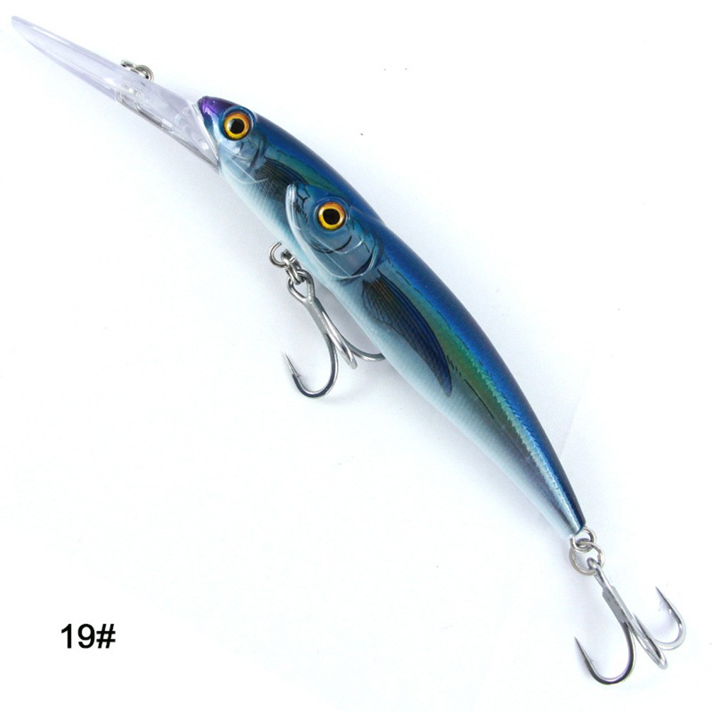 Señuelo de pesca cebo de buceo profundo cebo multicolor construcción de doble cabeza - Imagen 24 de 32