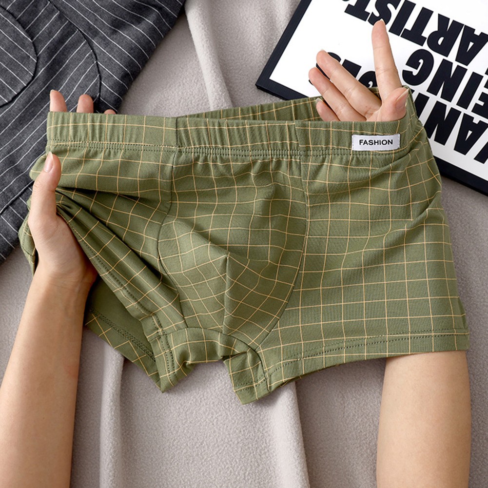 Herren Baumwolle Elasthan lose Boxershorts Karomuster bequem zu tragen - Bild 13 von 17