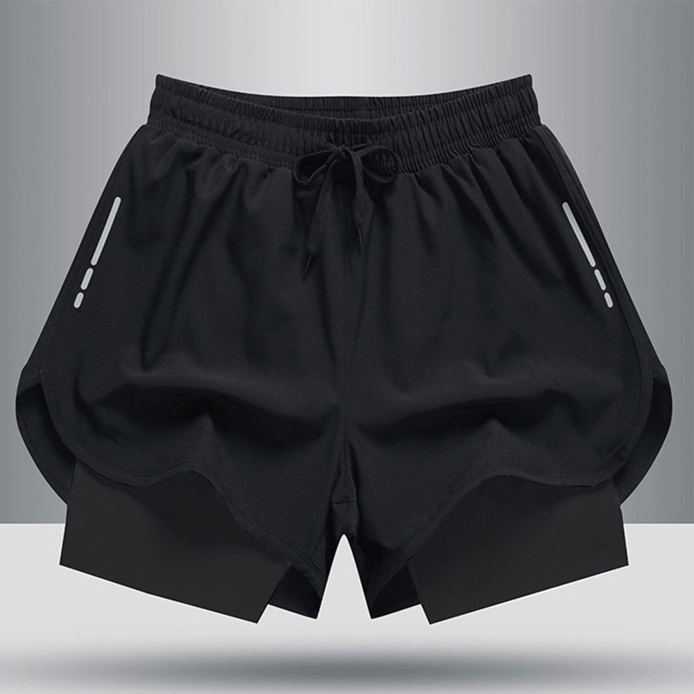 Quick Drying Men Athletic Swim Trunks Two Layer Shorts Beach Pool 3XL 5XL - Picture 7 of 10