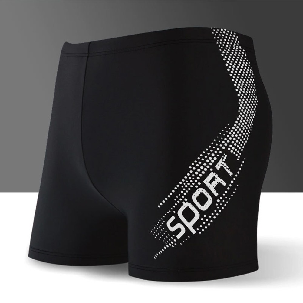 Men Bathing Trunks Sports Swimwear Comfortable Waistband Flat Angle Design - Picture 19 of 20