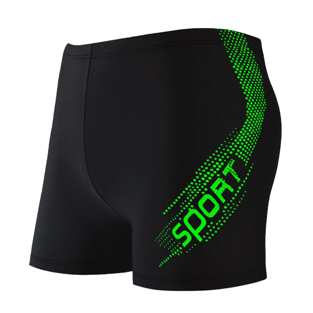 Men Bathing Trunks Sports Swimwear Comfortable Waistband Flat Angle Design - Picture 14 of 20