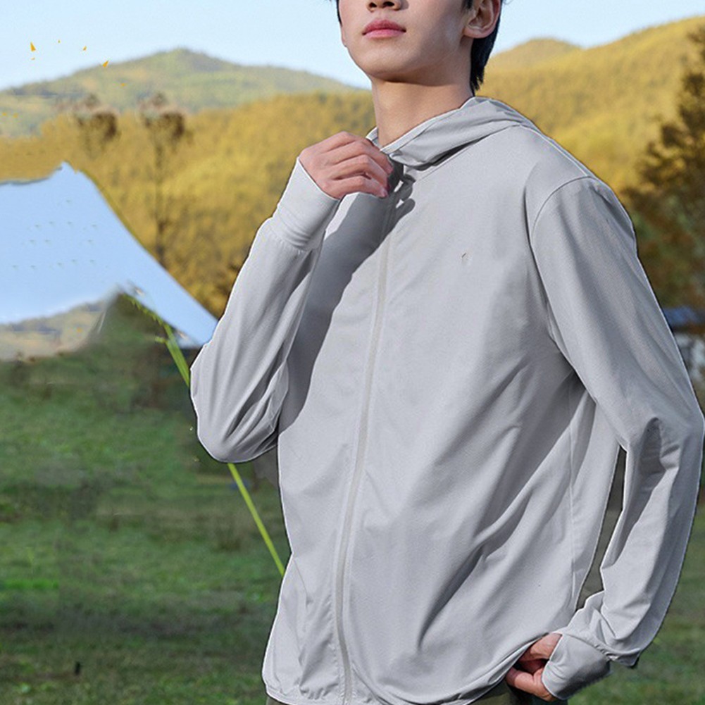 Men Sun Protection Quick Dry Breathable Jackets for Outdoor Activities - Picture 15 of 22