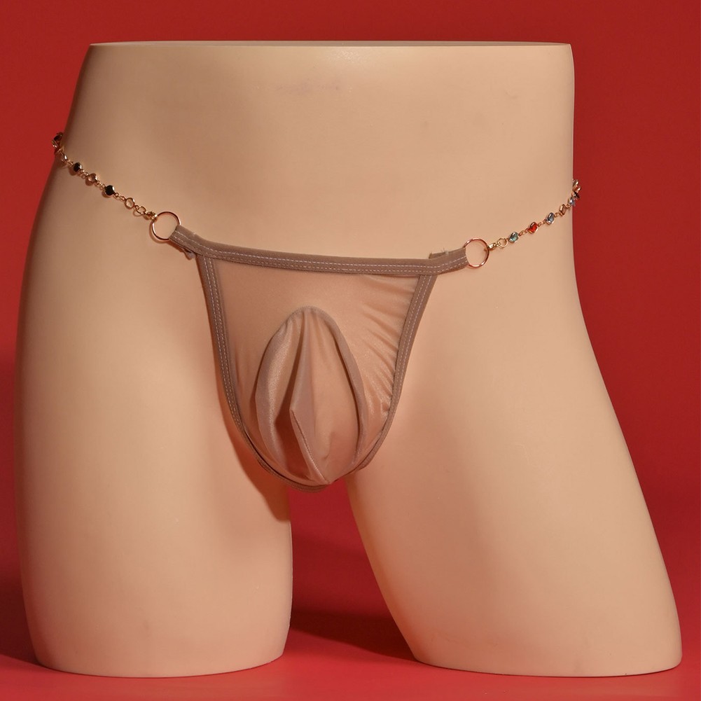 Slip homme sexy sous vêtement respirant GString maille boutiques transparente pour usage