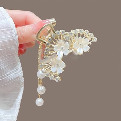 Matte Grey Velvet Booth Elegant Hair Accessories Three Dimensional Design - Bild 24 von 31