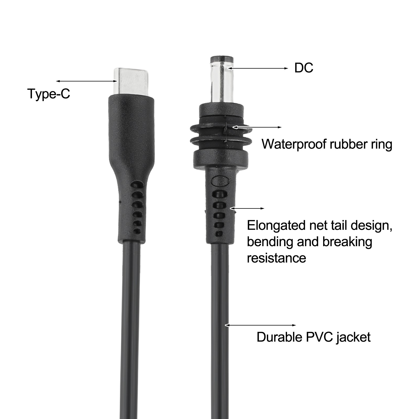 For Starlink Mini TPE Material 100W Waterproof USB C Power Cable Options - Photo 28/45