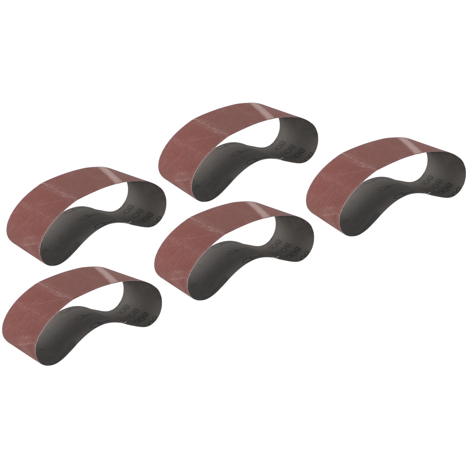 Juego de cinturones de papel de lijar con material de óxido de aluminio tamaño 75x457 mm paquete de cinco - Imagen 62 de 62