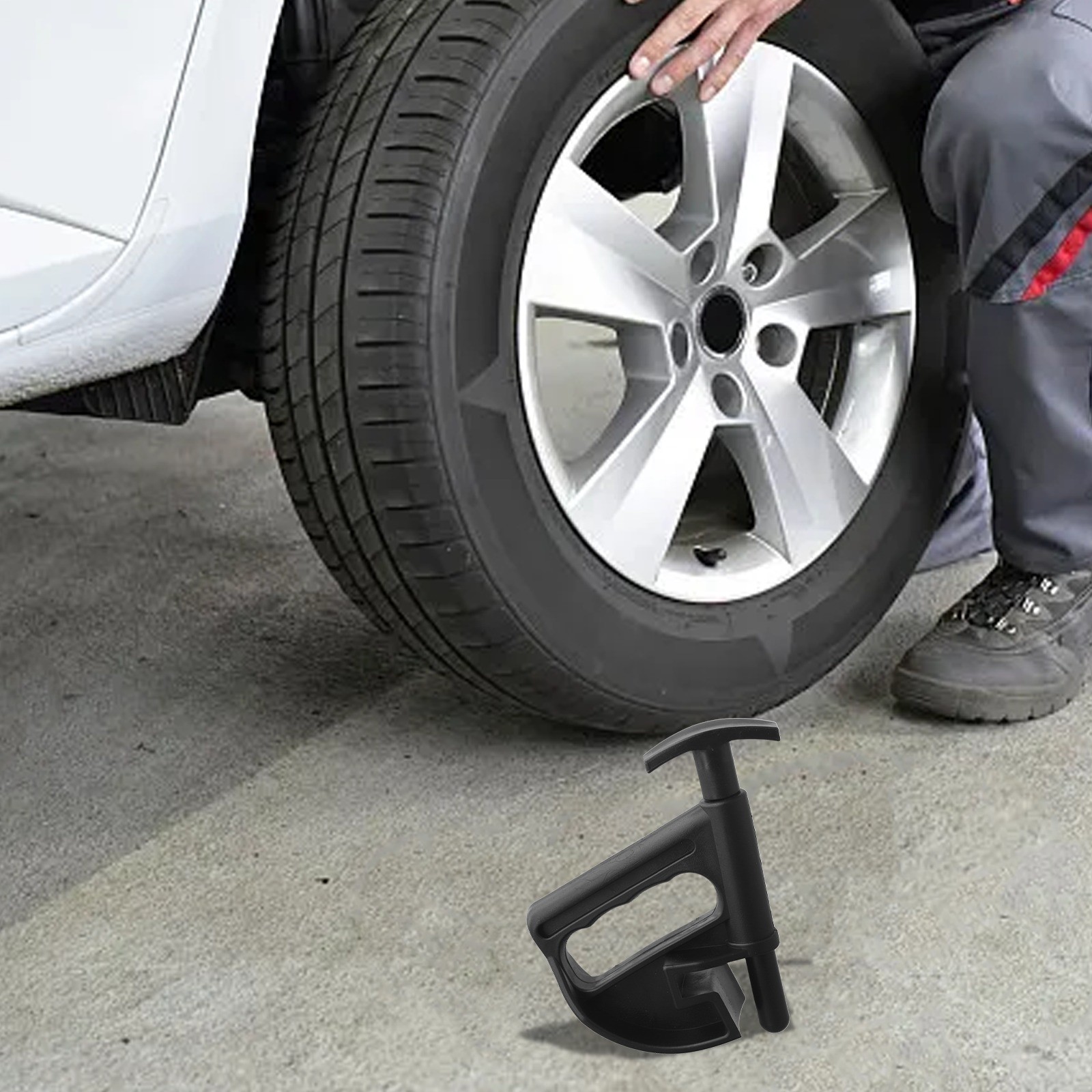 Strumento morsetto cambio pneumatici automatico per smontaggio e rimozione pneumatici cerchio perline - Foto 29 di 55