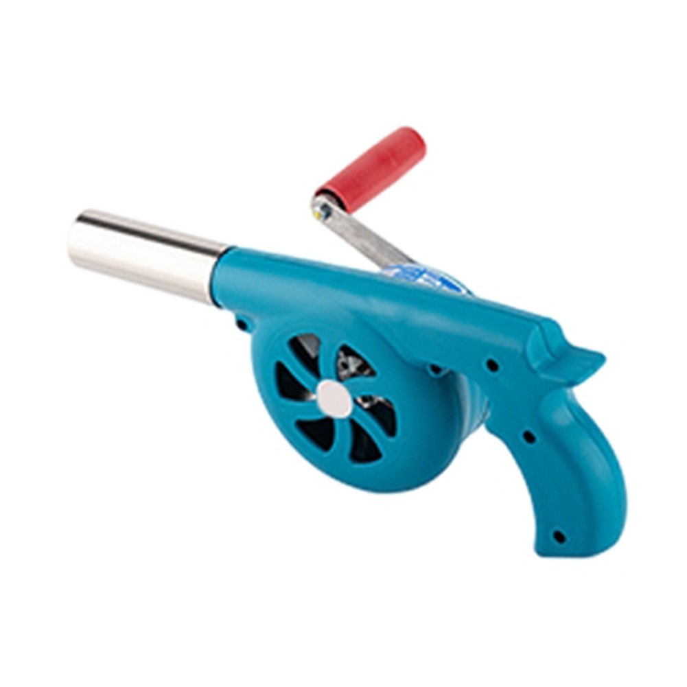 Black Blue Barbecue Blower Compact And Lightweight Hand-Cranked Convenience