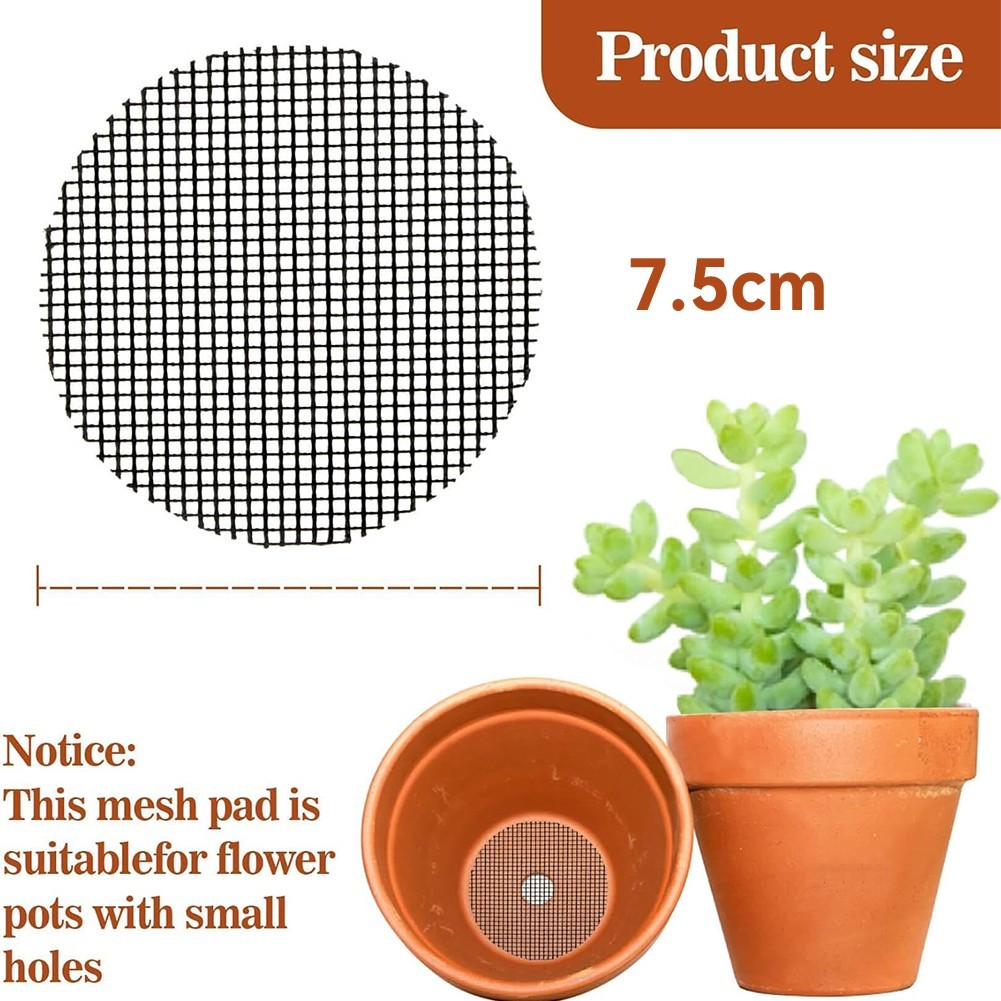 100 vendu Pcs Pot de Fleurs Tapis en Maille pour Rétention du Sol et Efficacité de D