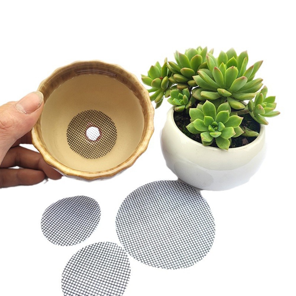 100 vendu Pcs Pot de Fleurs Tapis en Maille pour Rétention du Sol et Efficacité de D