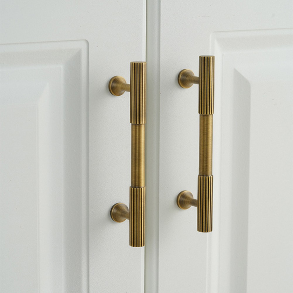 Exposed Antique Brass Cabinet Pulls Elegant Solid Handles for Drawer Upgrade - Picture 19 of 42