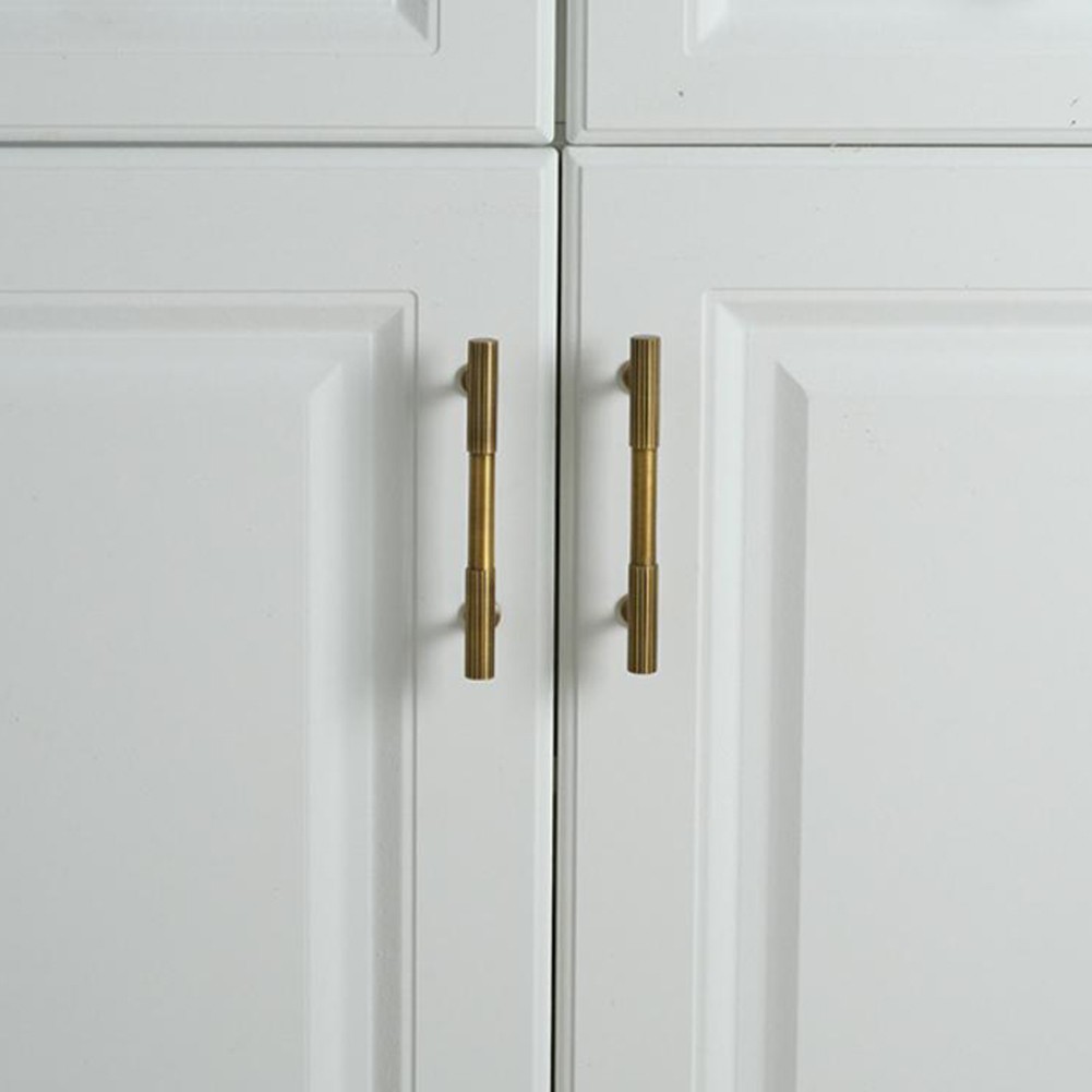 Exposed Antique Brass Cabinet Pulls Elegant Solid Handles for Drawer Upgrade - Picture 20 of 42