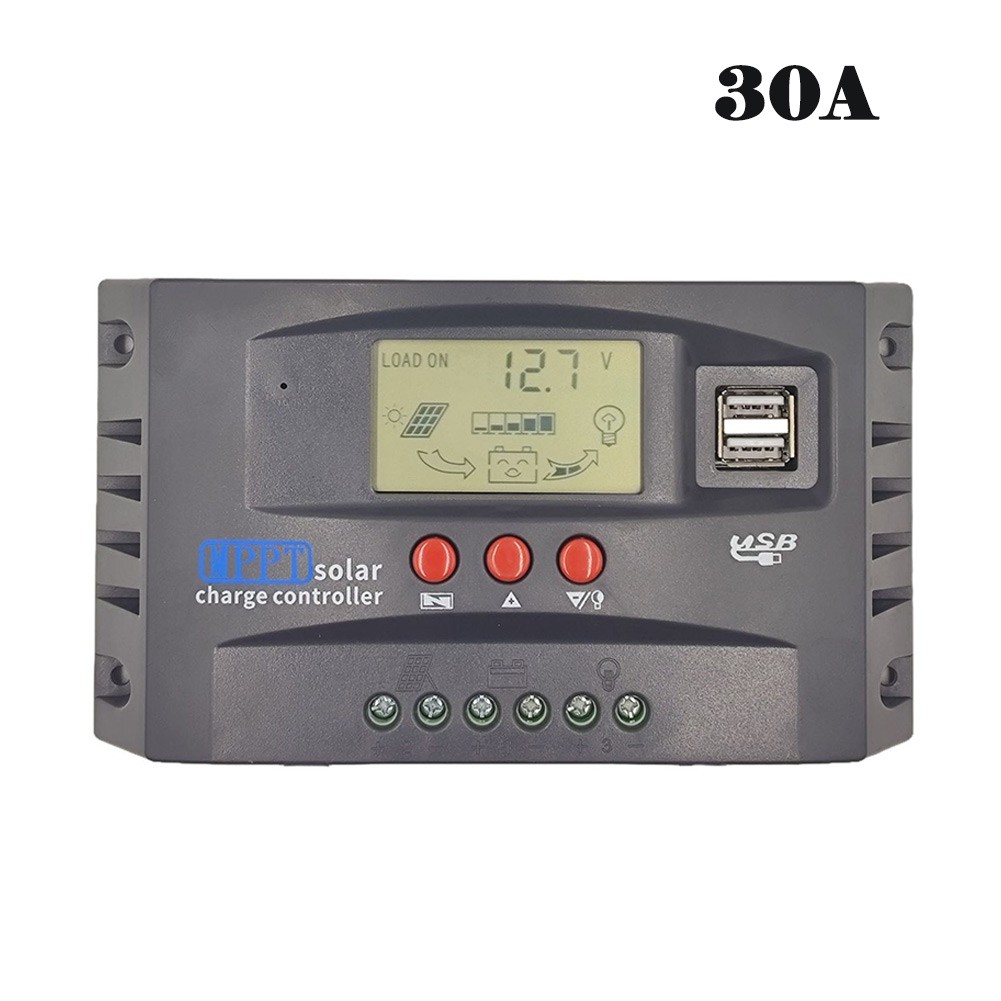 Solar Panel Controller Battery Charge Controller Automatic Tracking LCD Display