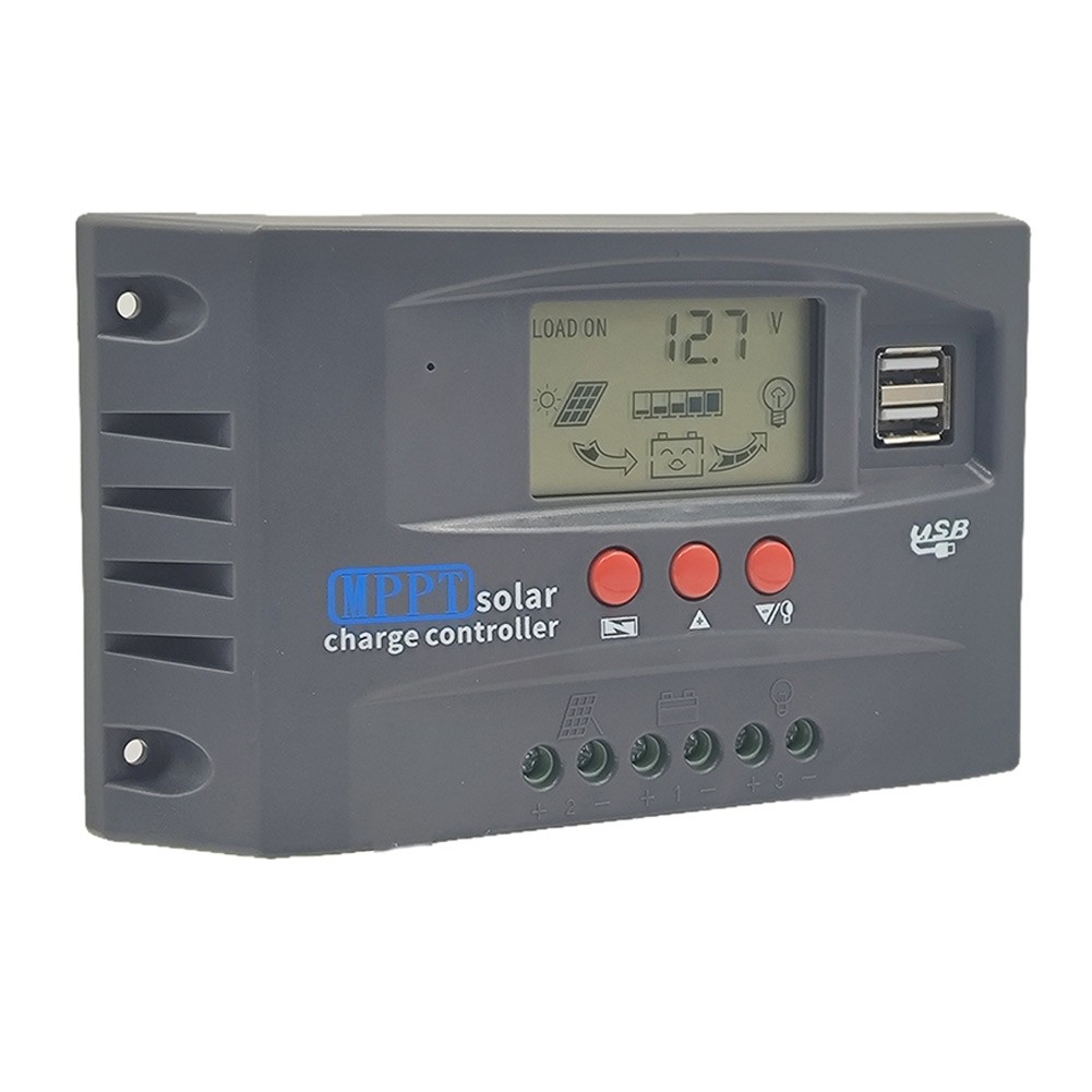 Solar Panel Controller Battery Charge Controller Automatic Tracking LCD Display