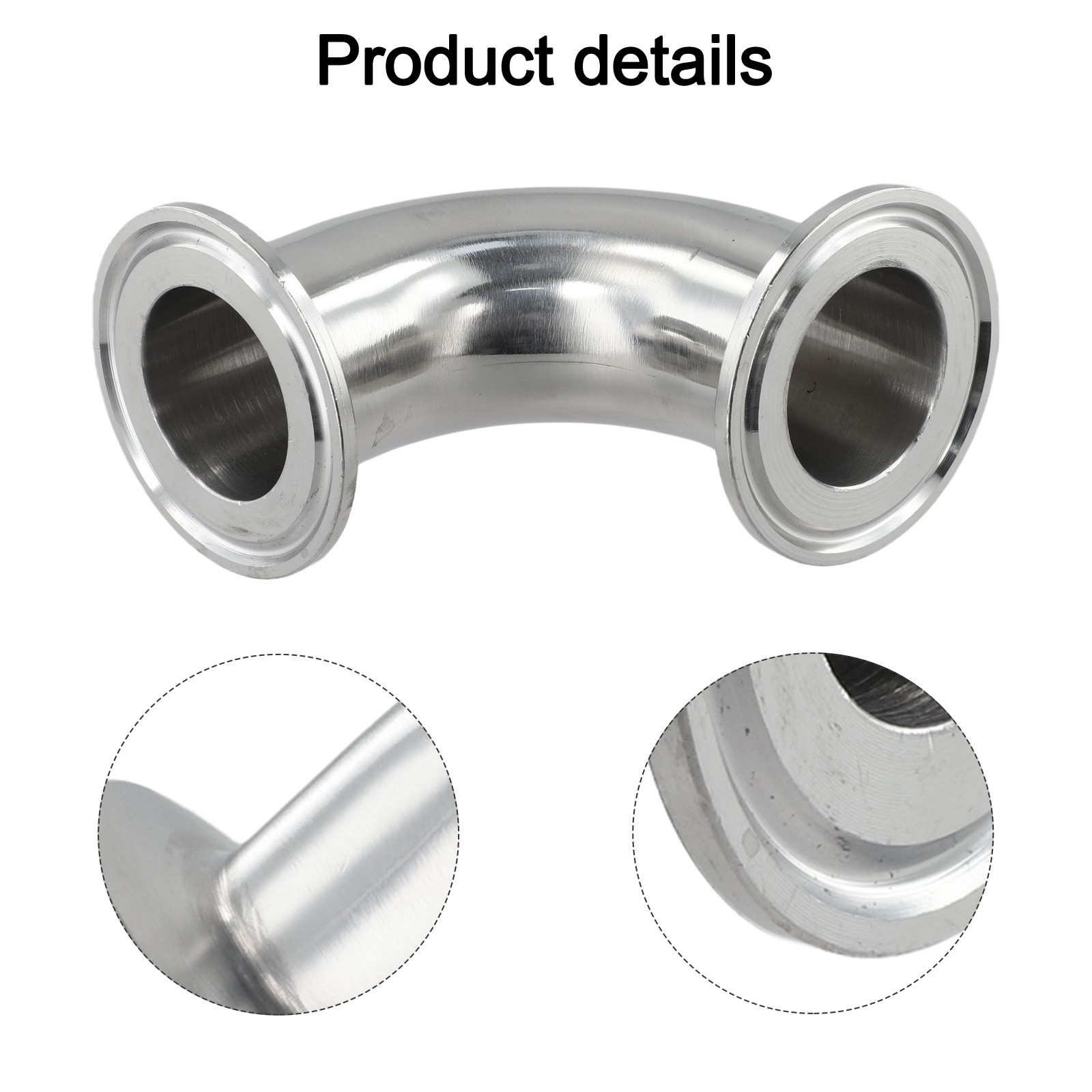 Innovatives 2024 Design Sanitär Tri Clamp 90 Grad Bogen für Rohrleitungssysteme