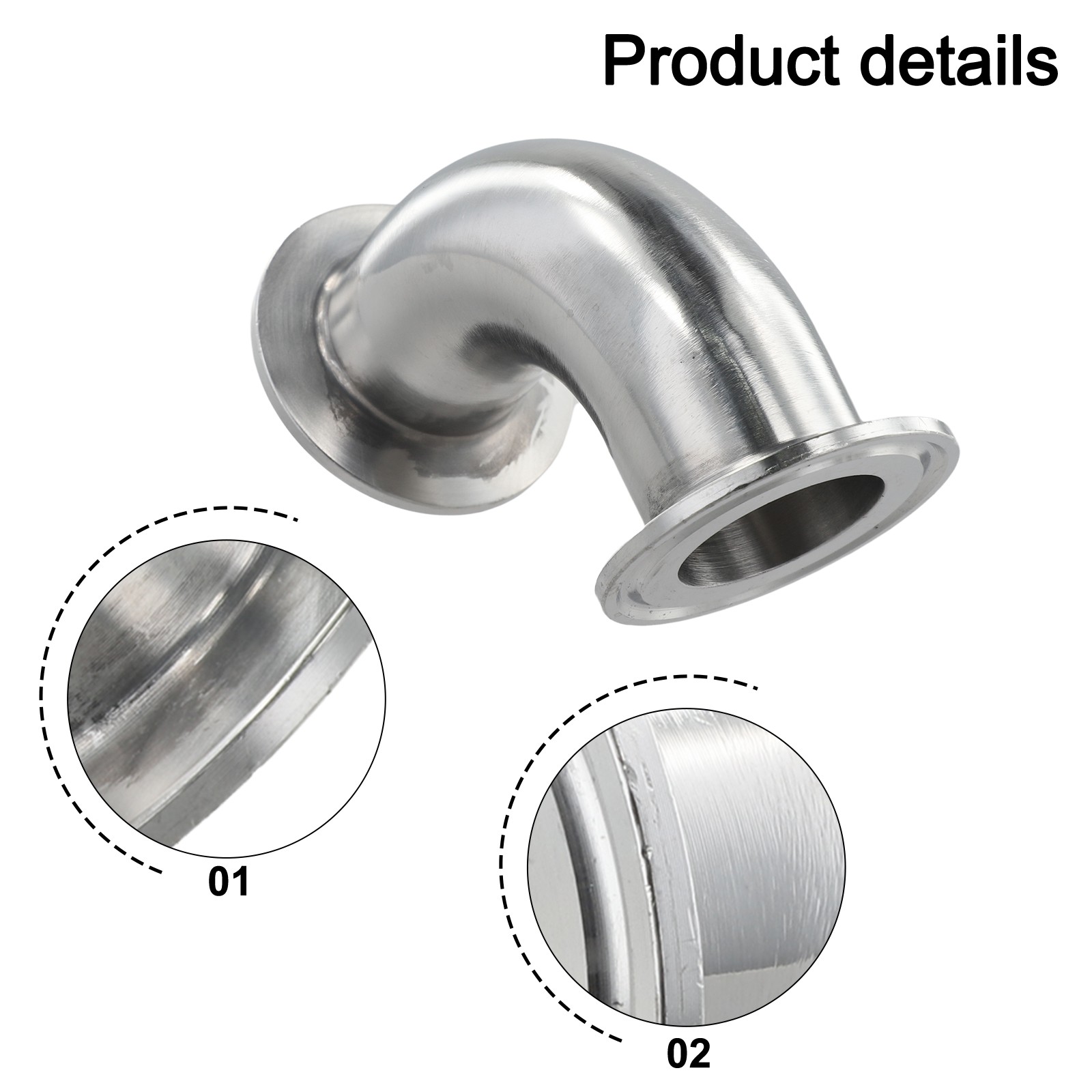 Innovatives Design Sanitär soldes Tri Clamp 90 Grad Bogen für Rohrleitungssysteme