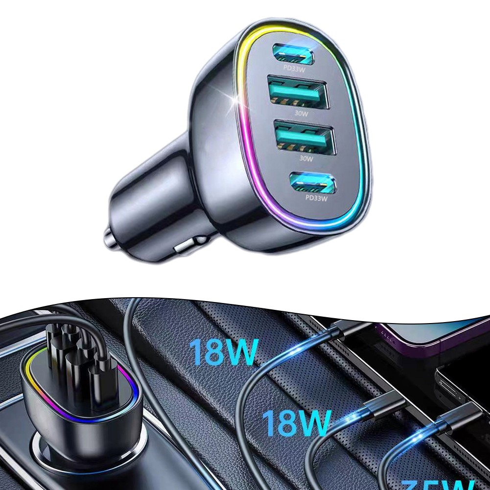 For Car Cameras 100W Car Charger Aluminium Alloy Material Fast Charge Capability - Picture 21 of 24