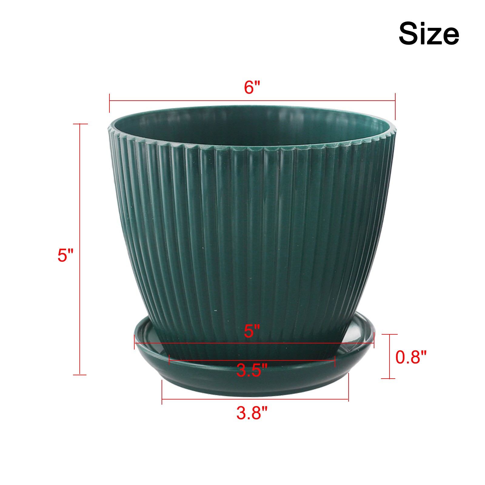 Macetas de plástico macetas para plantas decoración alféizares diseño minima - Imagen 17 de 32