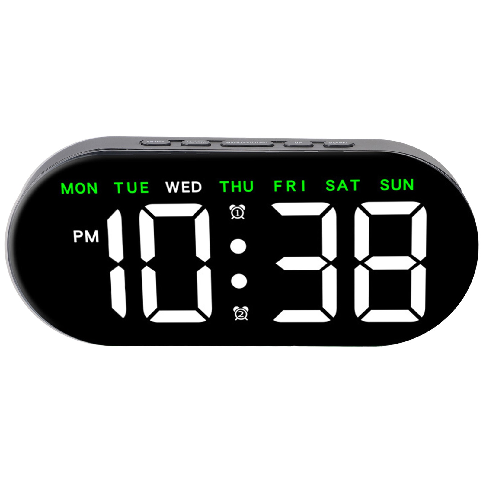 Sleek Design USB Digital Alarm Clock Offering Customizable Viewing Options