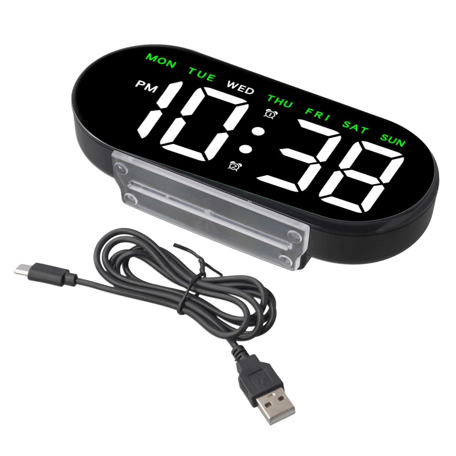 Digital Alarm Clock with Temperature and Week Display for Home Office Use