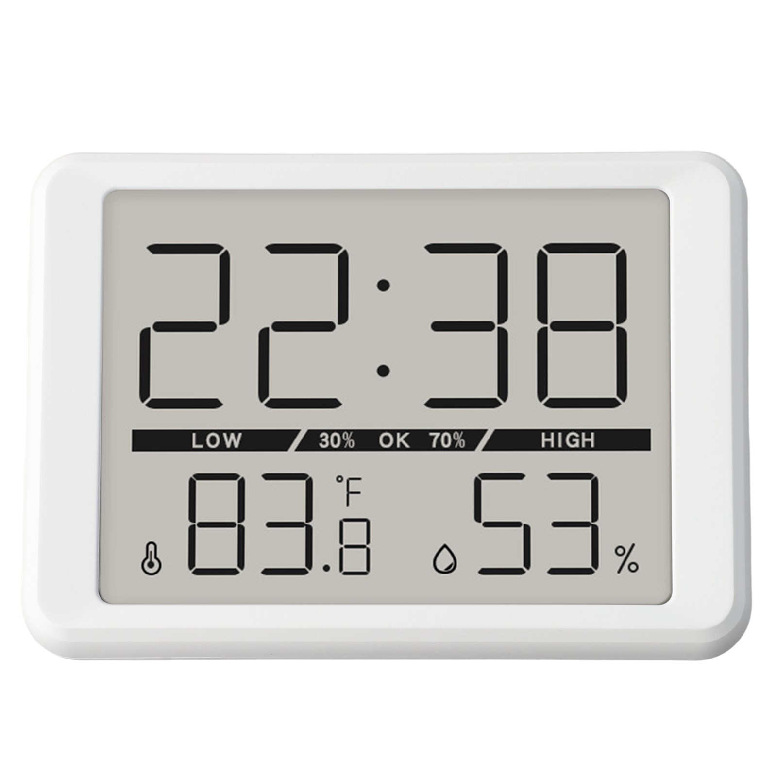 Stilvolle Mini Uhr mit Temperatur- und Luftfeuchtigkeitsanzeige für jeden Raum - Bild 16 von 36
