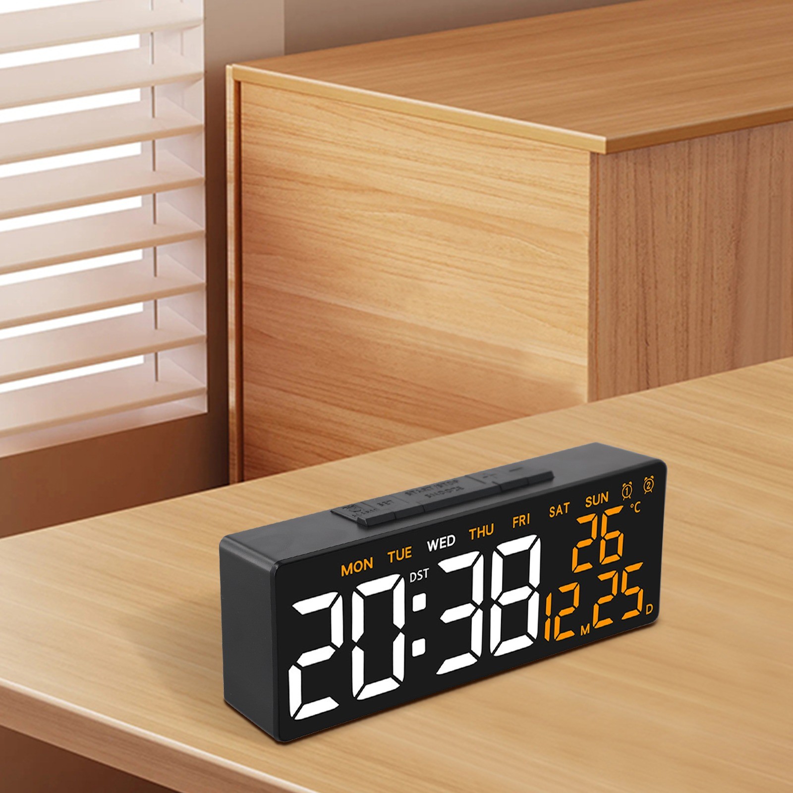 Dual Functionality USB Powered Digital Clock Perfect for Modern Living