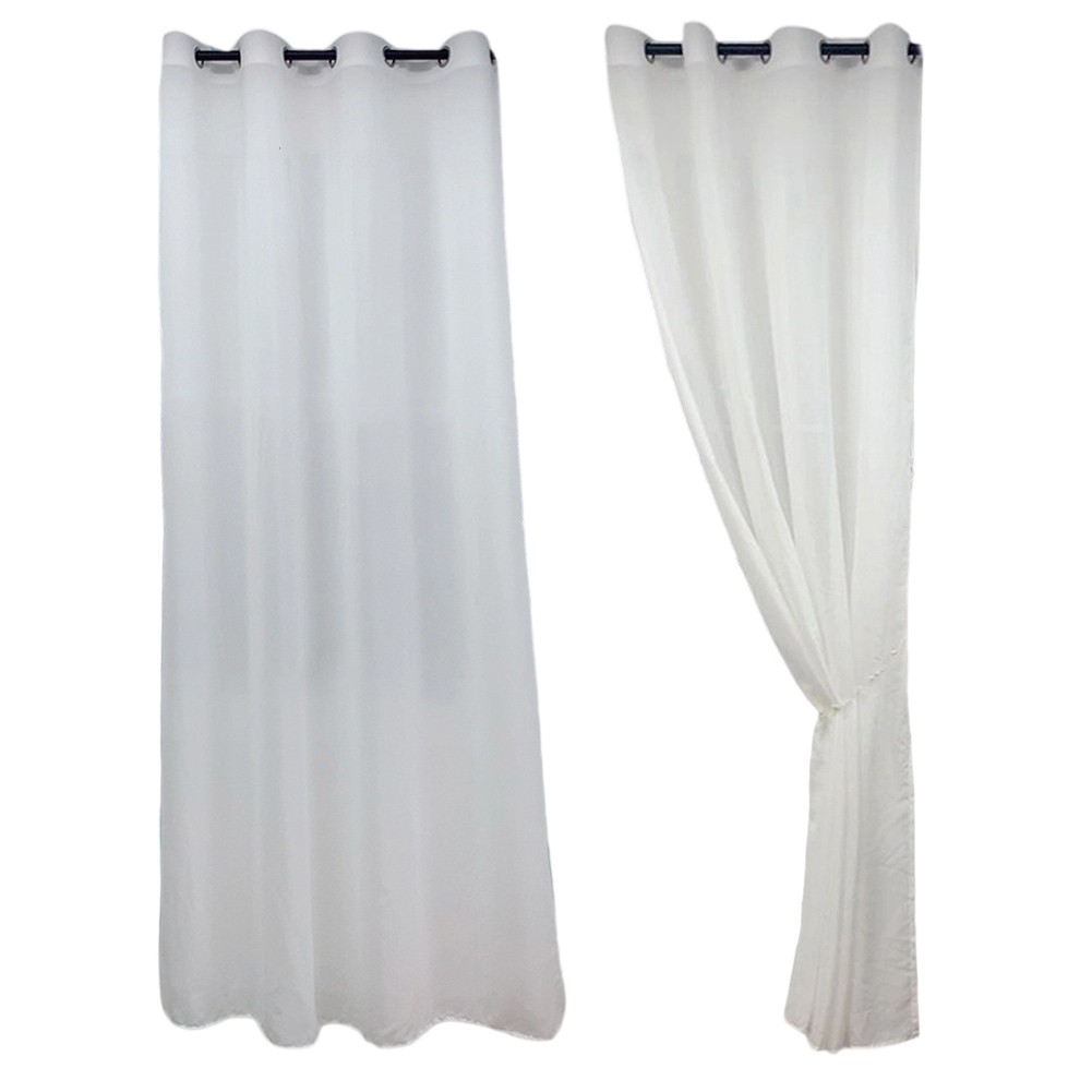 132cm Wide Outdoor Curtains with Loops for Gazebo and For Patio Privacy
