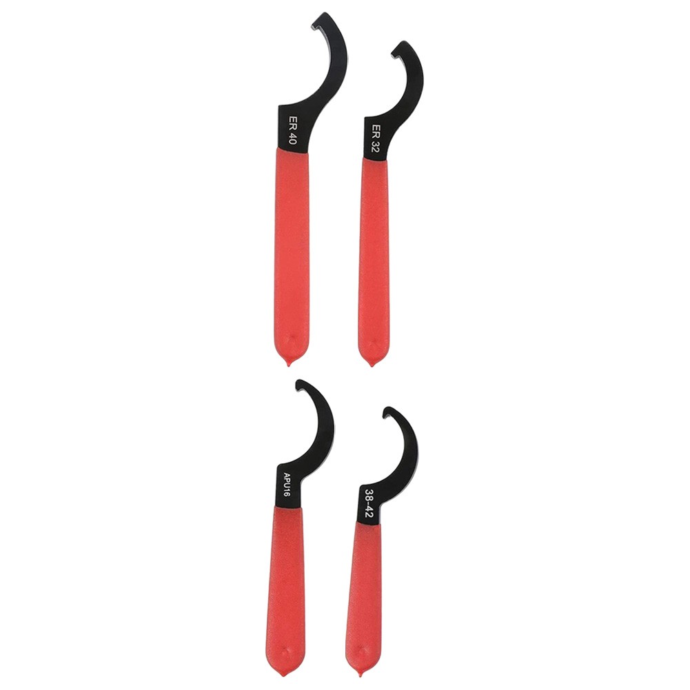 4-tlg Hakenschlüssel Set - C-Form Schraubenschlüssel Mit Rutschfesten Griffen