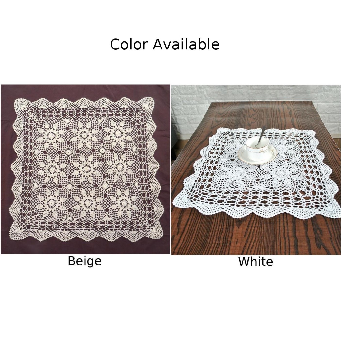 Lace Tablecloth Embroidered Floral Table Runner Doily Dining Wedding Home Decor - Picture 28 of 48