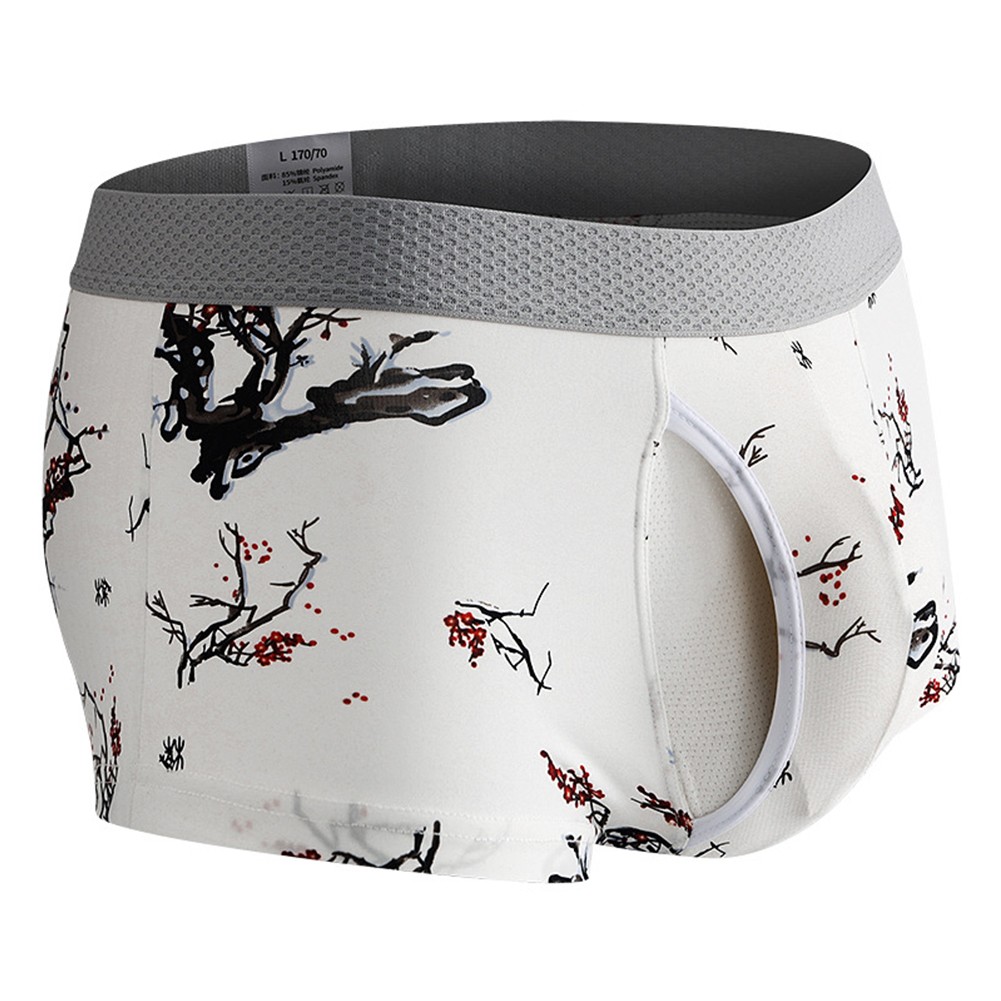 Ice Silk Boxer Shorts Sexual Fashion Ultra-thin Classic Style M-2XL Size - Picture 10 of 19