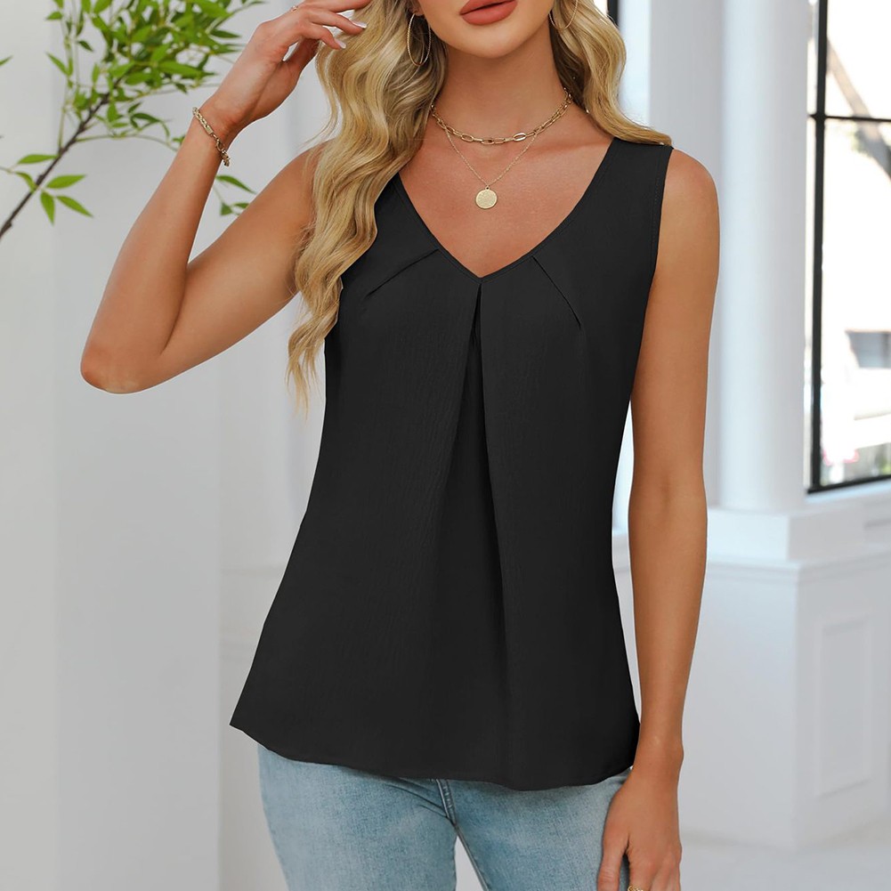 Lightweight Pleated Vest for Women Breathable and Comfortable for Daily Wear - Picture 36 of 80