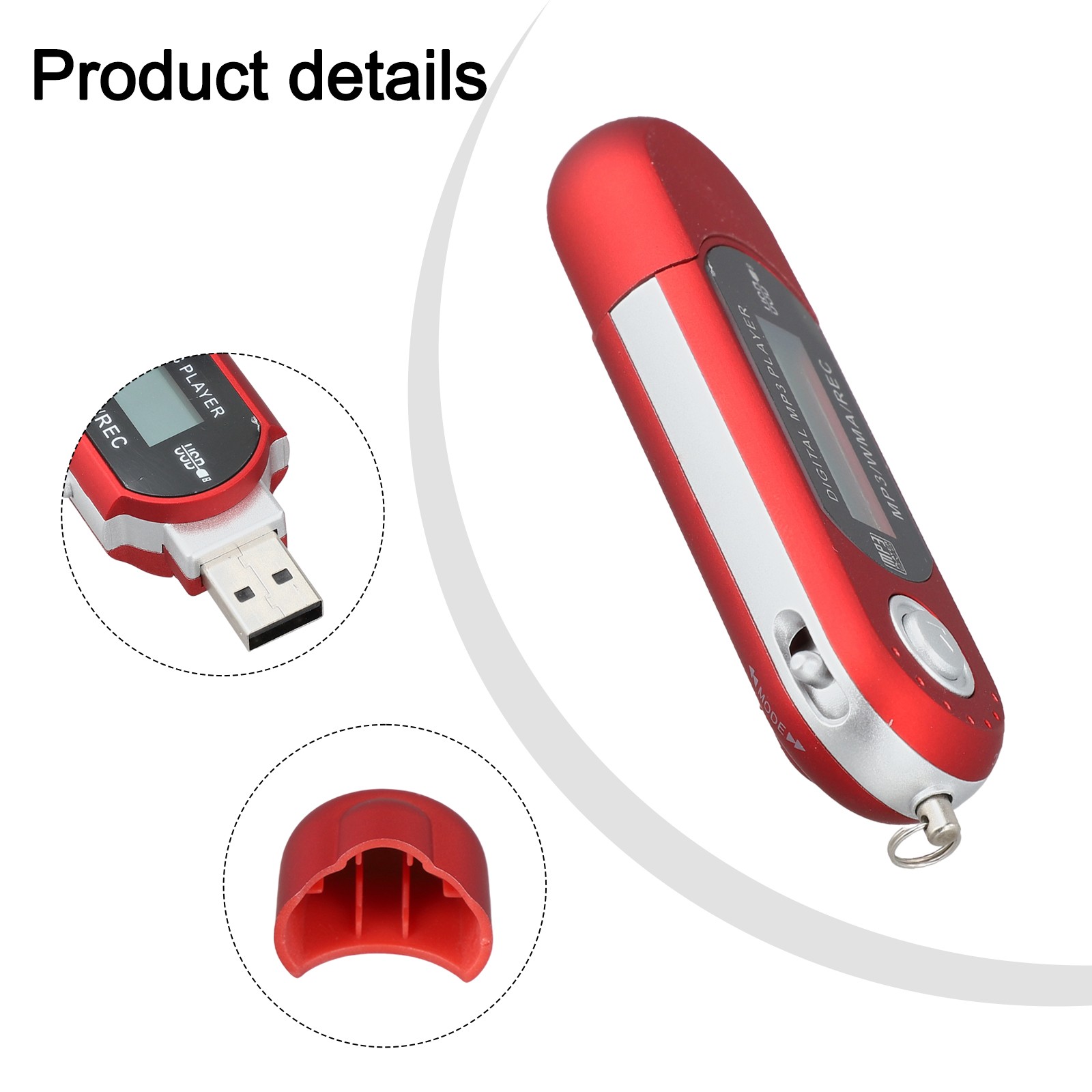 MP3 Player 1.2 In Display 1pcs 8GB Accessories Built-in Capacity Parts - Picture 30 of 40
