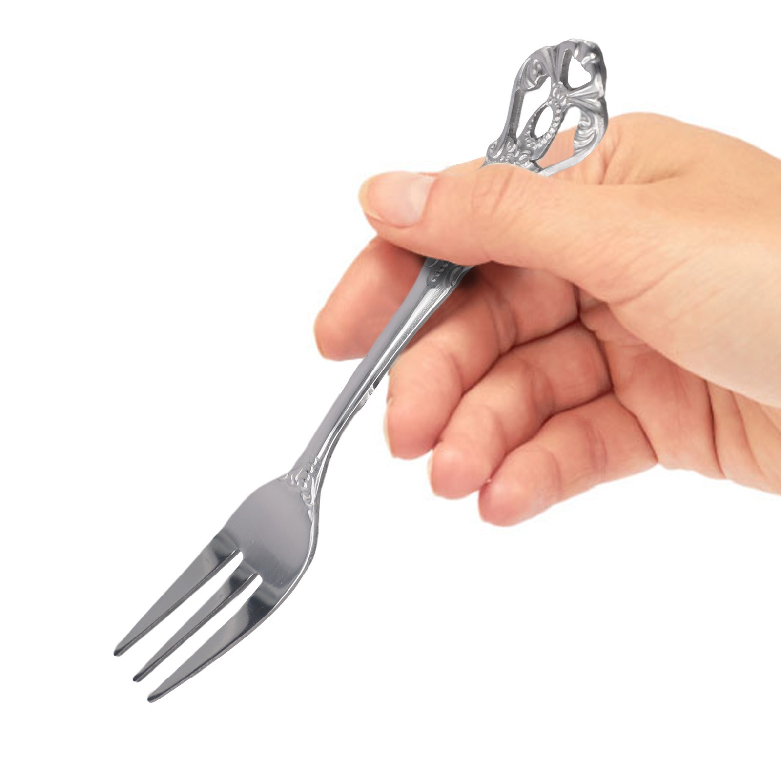 1 Pair Retro Golden Spoon Fork Stainless Steel Coffee Dessert Spoon Cutlery Kit - Picture 24 of 33