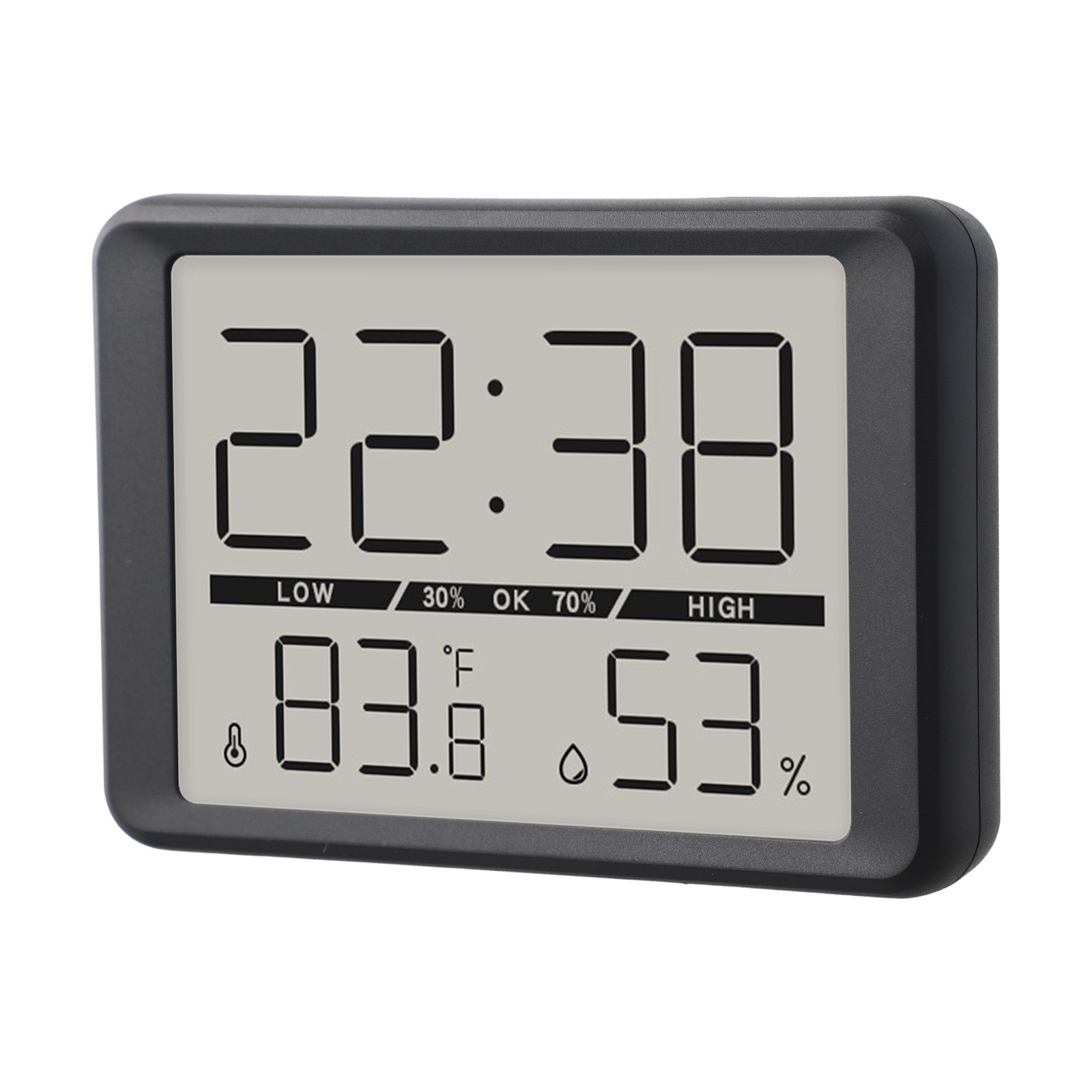 Stilvolle Mini Uhr mit Temperatur- und Luftfeuchtigkeitsanzeige für jeden Raum - Bild 25 von 36