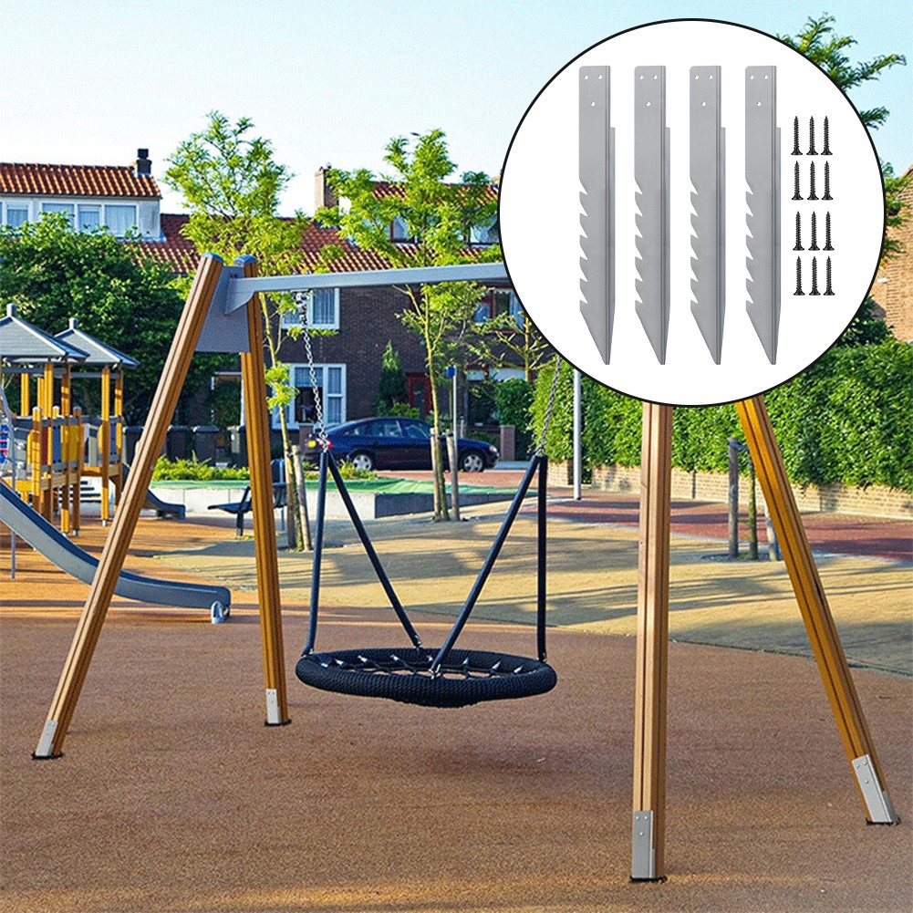 Galvanized Ground Anchors for Swings Count with Screws for