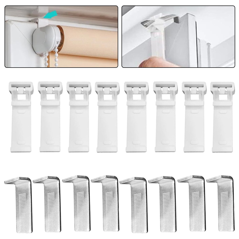 10 Pack Clamp Brackets for Roller Shutters No Drill Double Blind ...