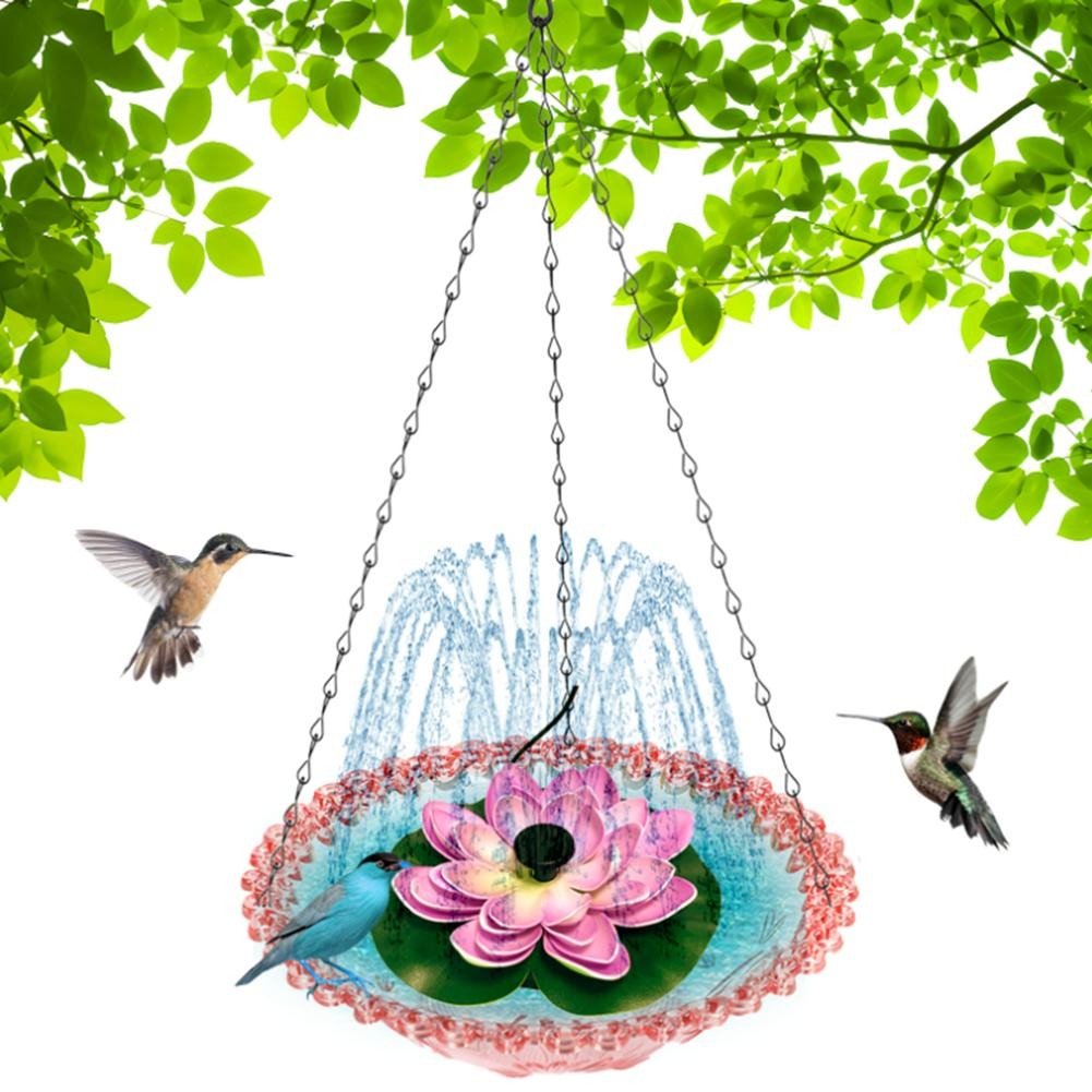 Chaînes suspendues pour oiseaux bain jardin caractéristique eau décoration achats ja