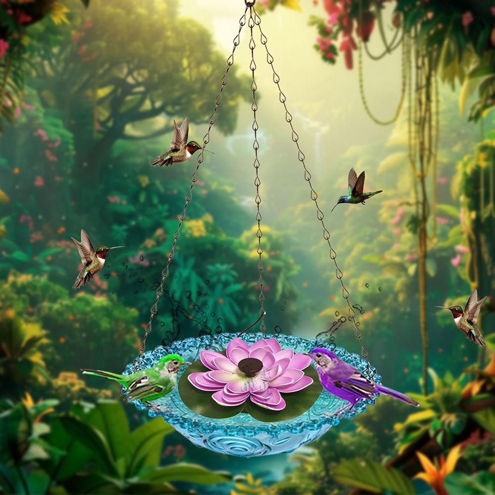 Chaînes suspendues points de vente pour oiseaux bain jardin caractéristique eau décoration ja