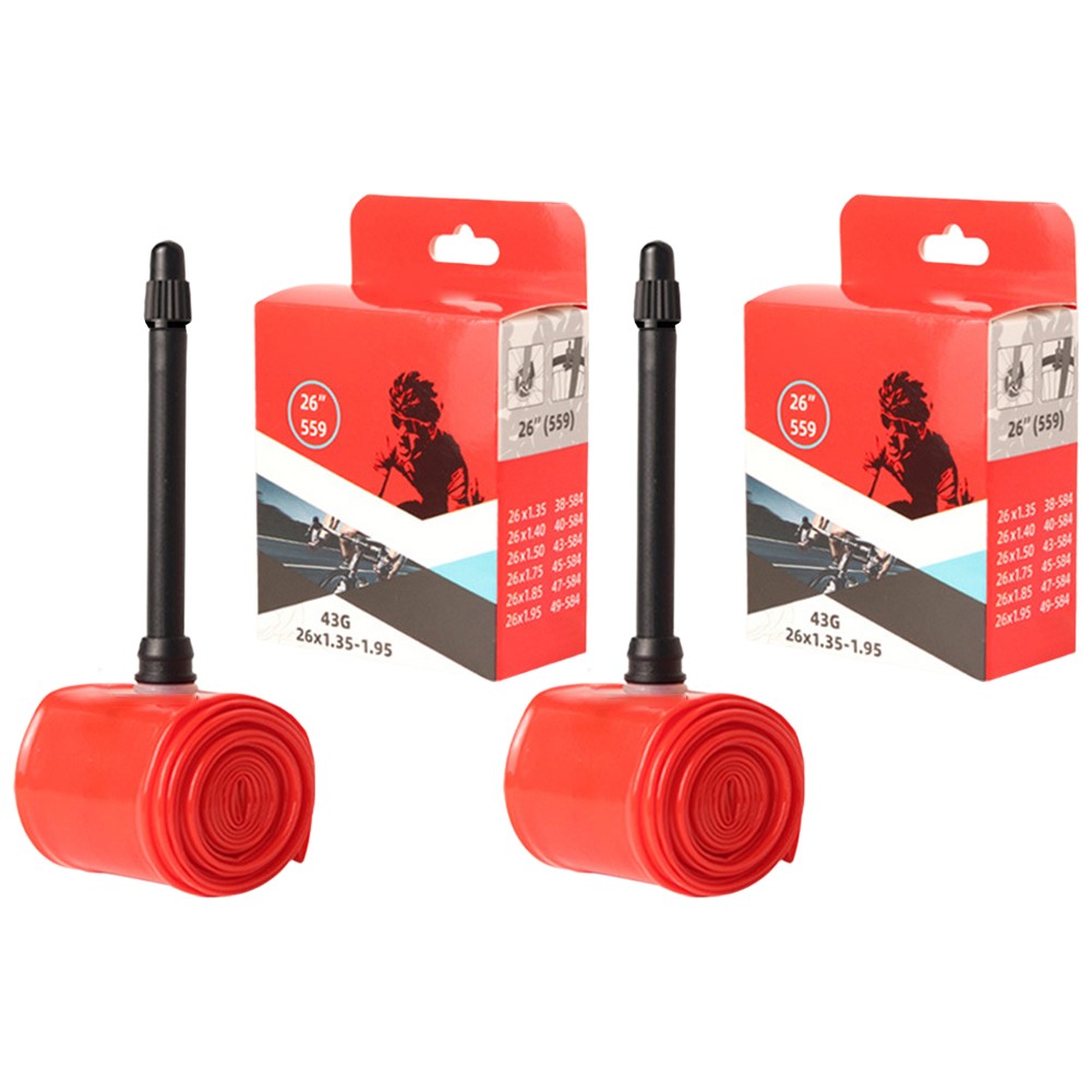 26 Zoll für TPU Schlauch 2 Stück für Fahrrad für Presta Ventil Adapter rote - Bild 13 von 14