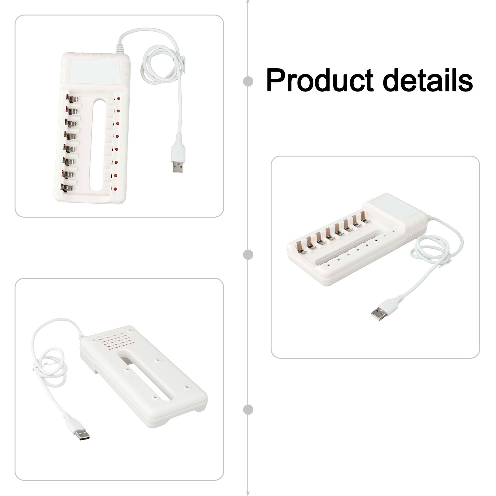 USB Battery Charger White DC5V/2A Is Not Easy To Overheat Not Easy To Break - Picture 16 of 30