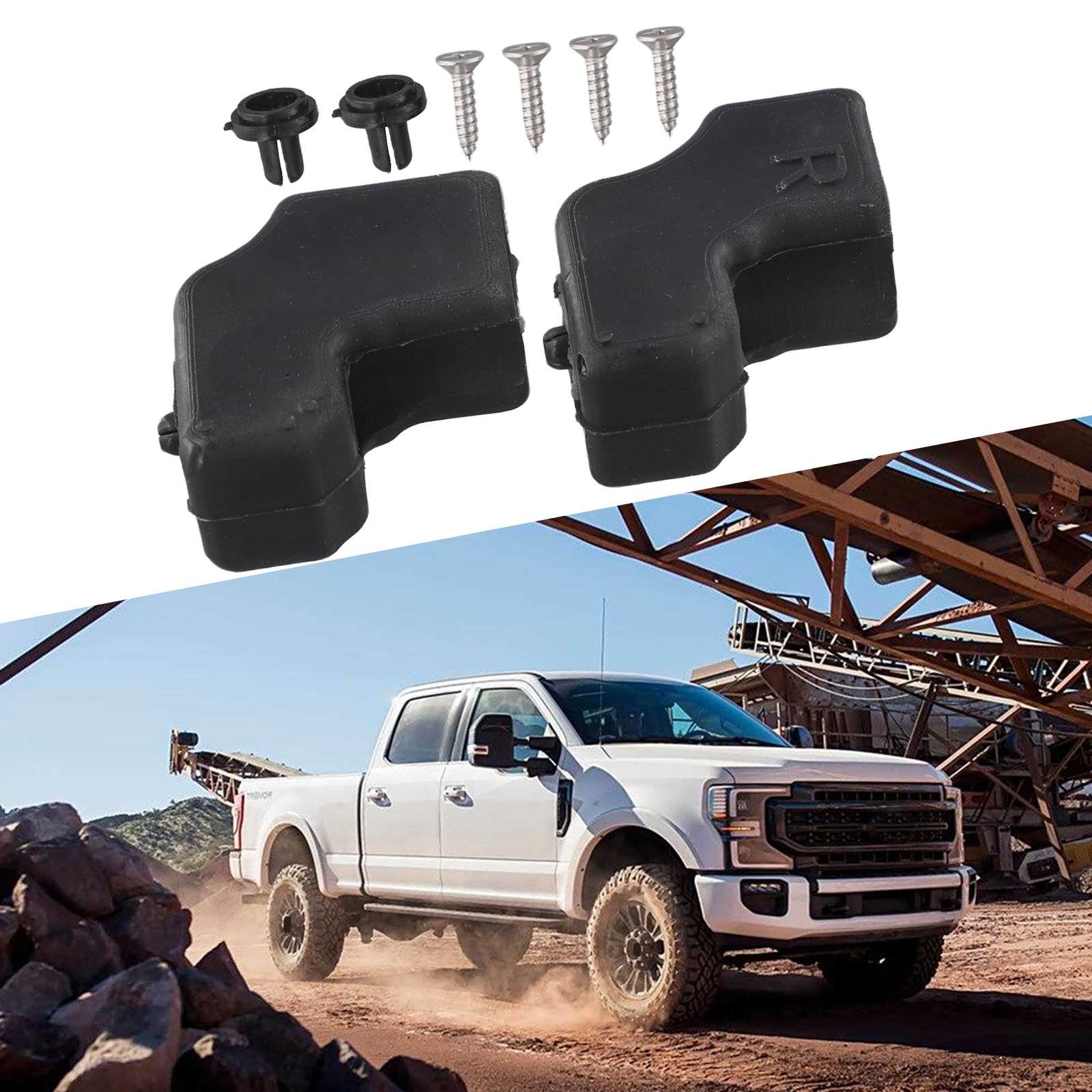 Cushion Bushings Set for Ford F250 Super Duty Tailgates Left and Right Side - Picture 10 of 19