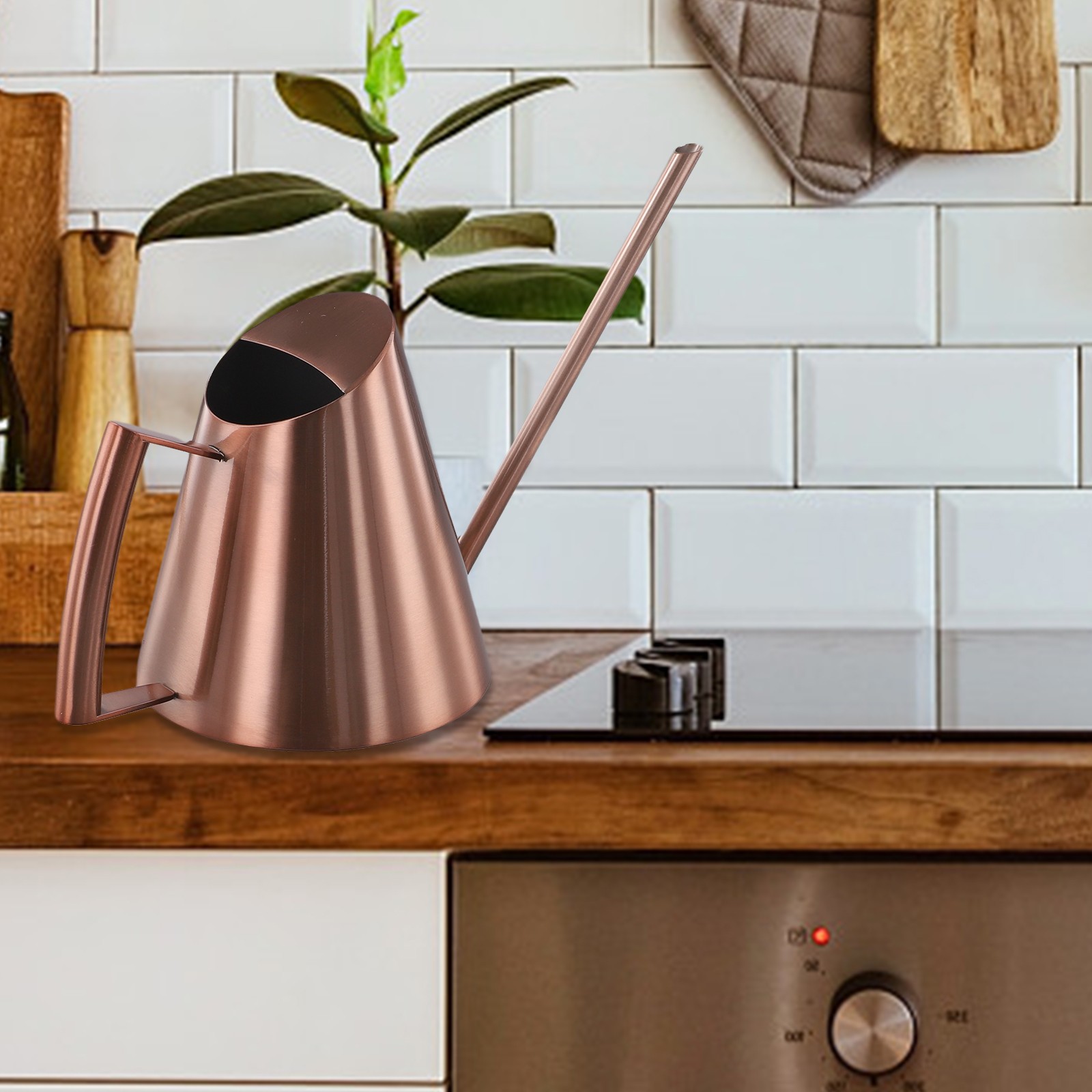 Long Spout Watering Can Crafted from Stainless Steel for Gardening Enthusiasts - Photo 19/57